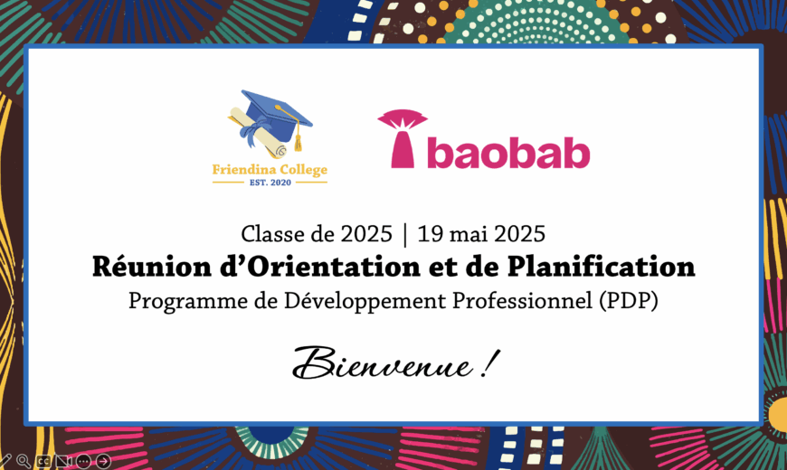 Friendina College a signé un contrat avec IMF Baobab RDC pour fournir une gamme de formations professionnelles.